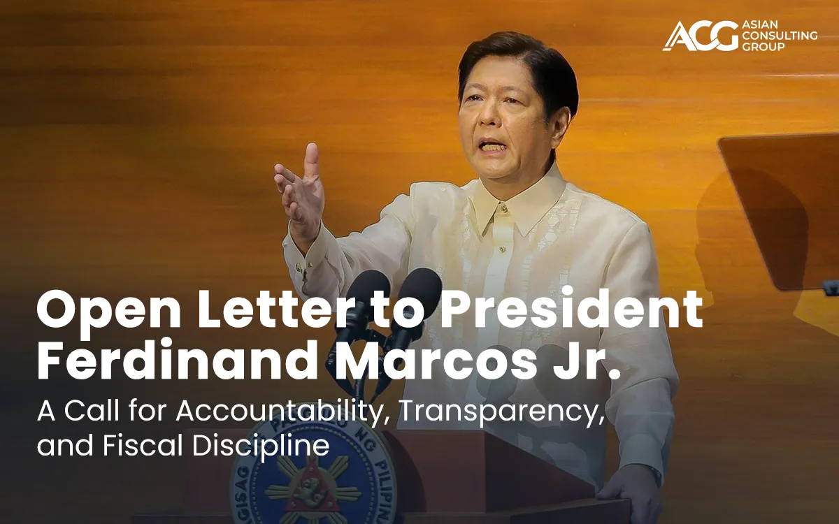 Open Letter to President Ferdinand Marcos Jr.