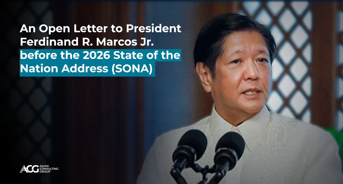 An Open Letter to President Ferdinand R. Marcos Jr. Before the 2026 State of the Nation Address (SONA)