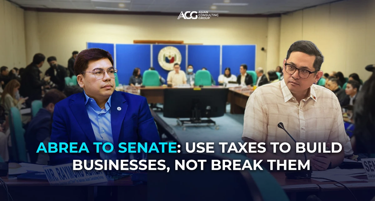ABREA TO SENATE: USE TAXES TO BUILD BUSINESSES, NOT BREAK THEM