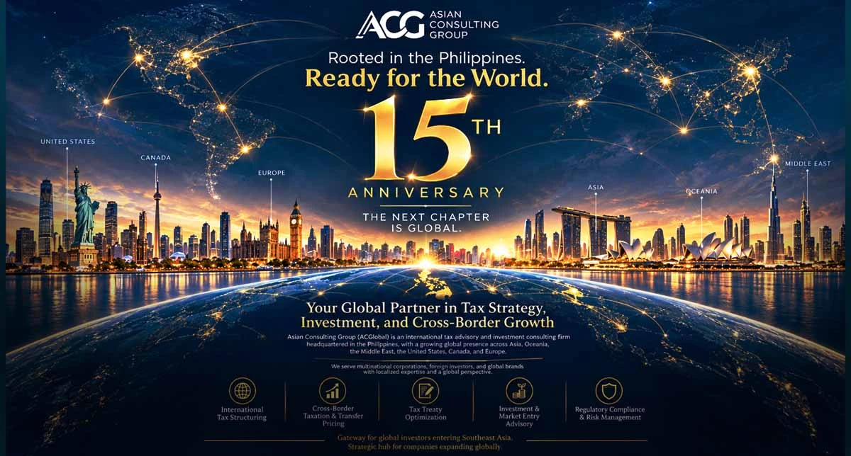 ACGlobal Marks 15 Years with Philippine Investment Mission to North America and Europe, Calls for Good Governance and Tax Reform